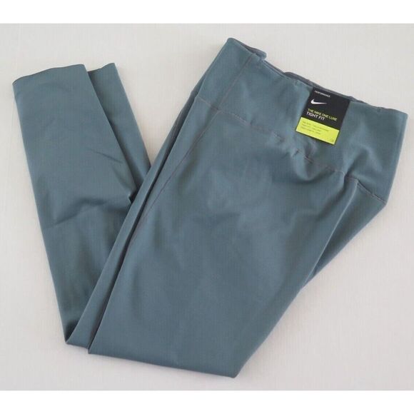 Nike DA0833 387 Women's Sz M Green One Luxe Tight Fit Mid-Rise Leggings $95+ - Picture 7 of 11